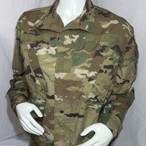 Authentic Military Camouflage Long-sleeve Unisex Velcro Jacket Size Small